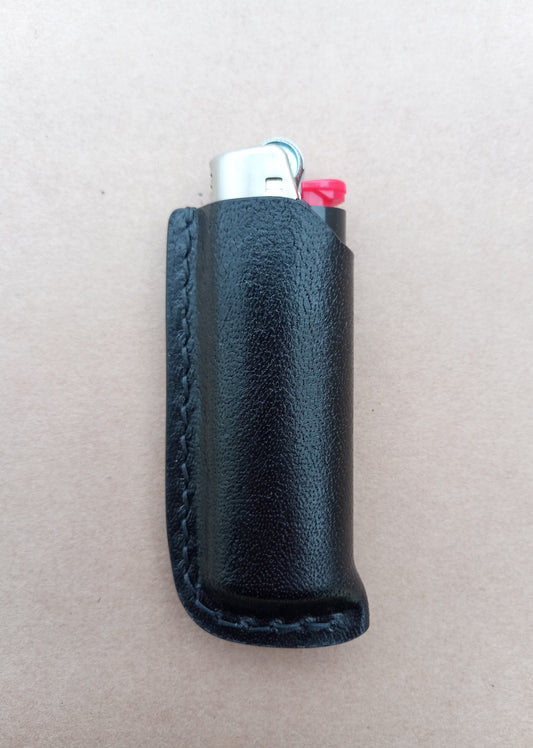Leather BIC Lighter Sleeve - Black | The Pretty Wild