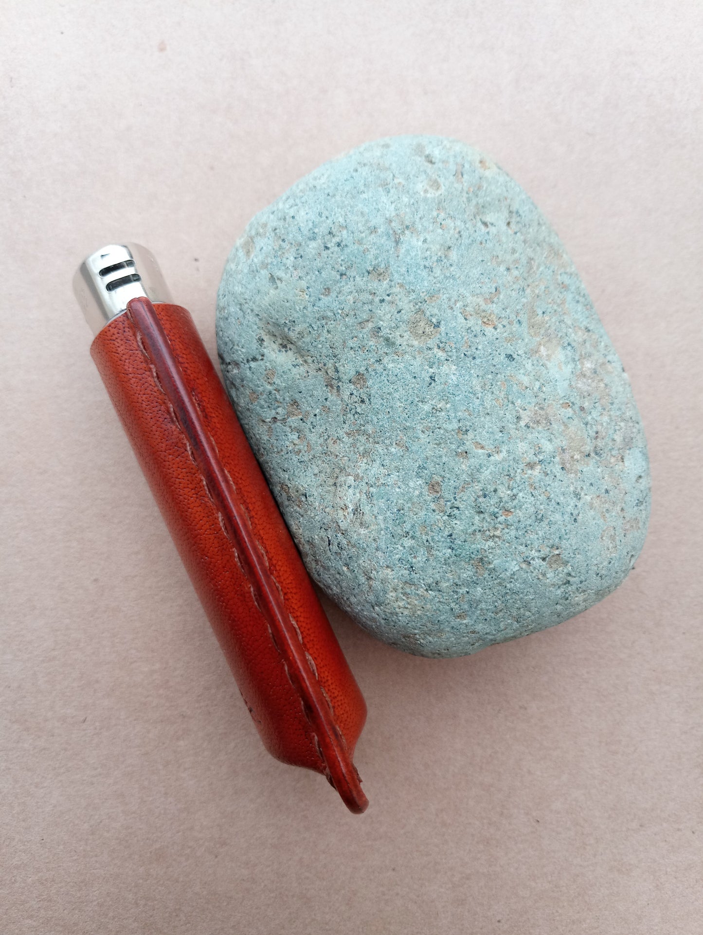 Leather BIC Lighter Sleeve - Acorn Brown | The Pretty Wild