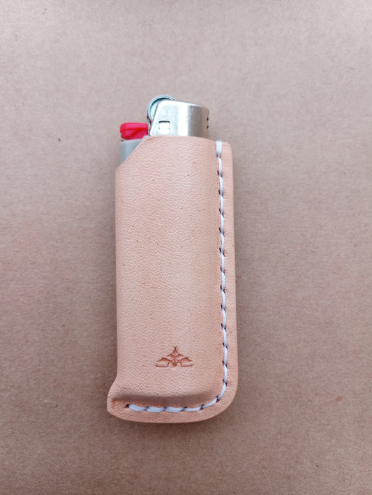 Leather BIC Lighter Sleeve - Natural | The Pretty Wild