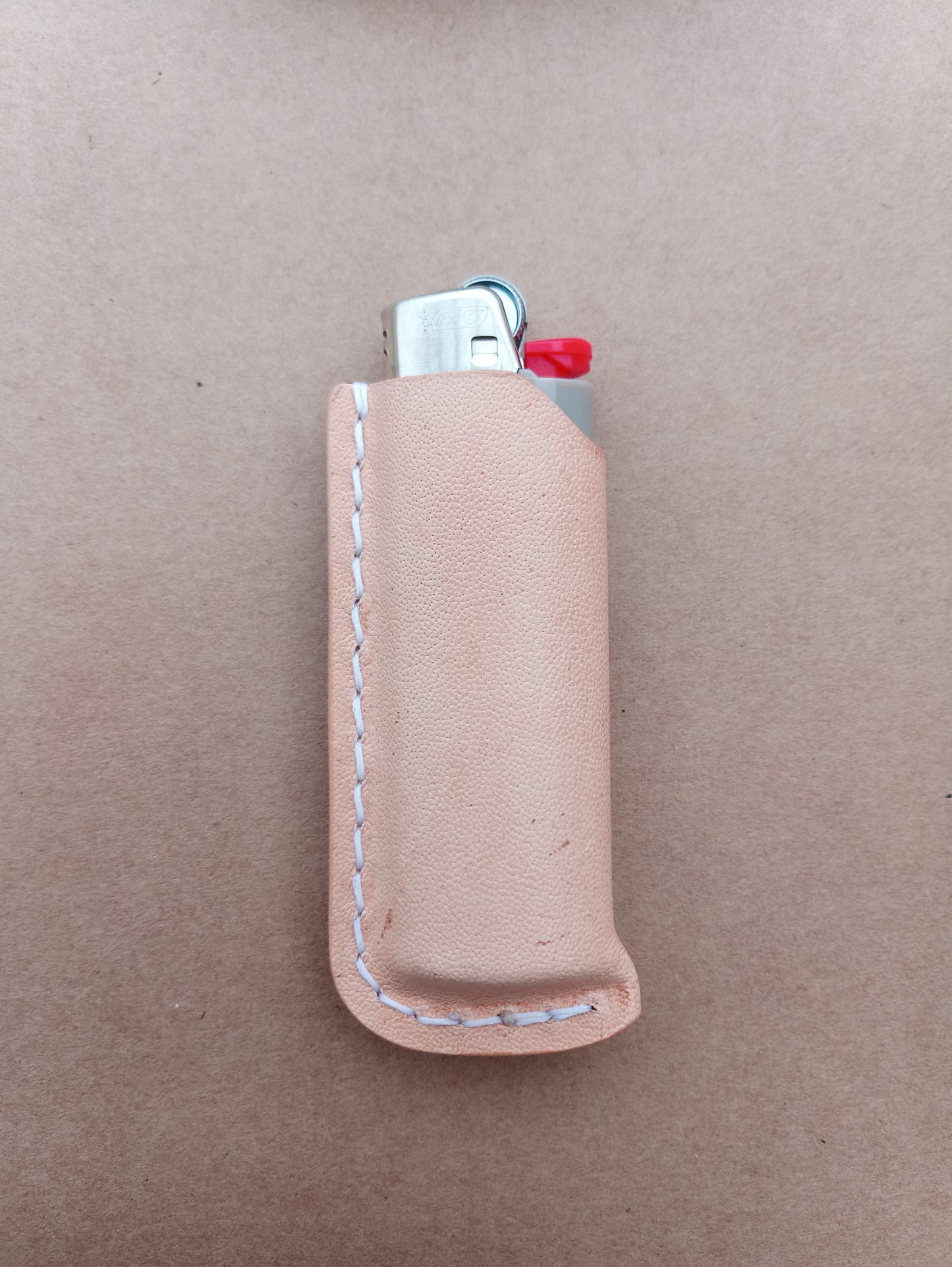 Leather BIC Lighter Sleeve - Natural | The Pretty Wild