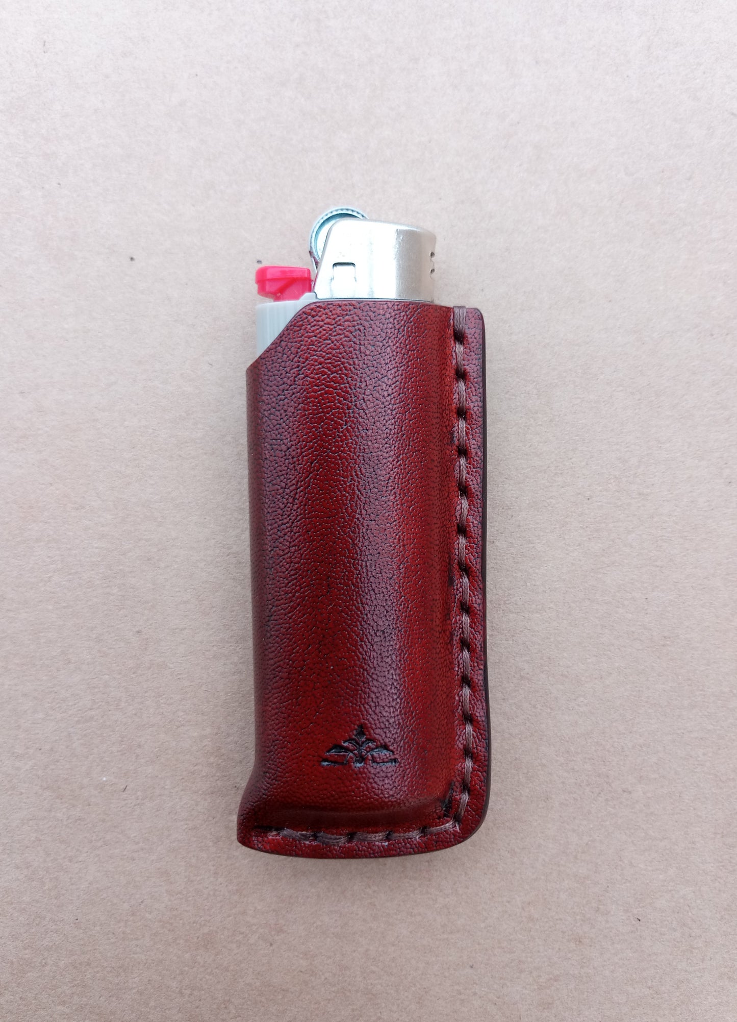 Leather BIC Lighter Sleeve - Fudge Brown | The Pretty Wild
