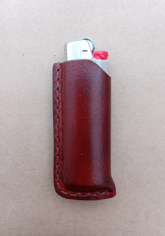 Leather BIC Lighter Sleeve - Fudge Brown | The Pretty Wild