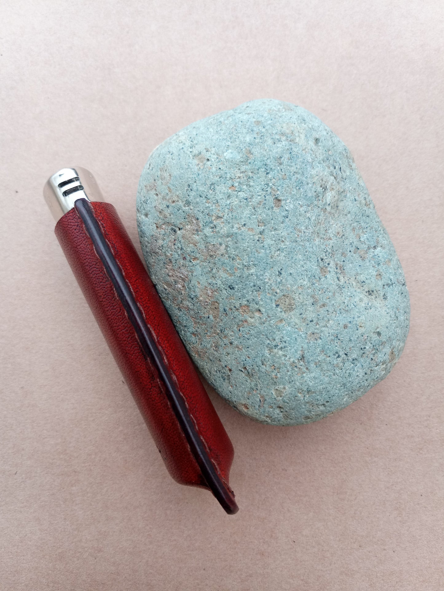 Leather BIC Lighter Sleeve - Fudge Brown | The Pretty Wild